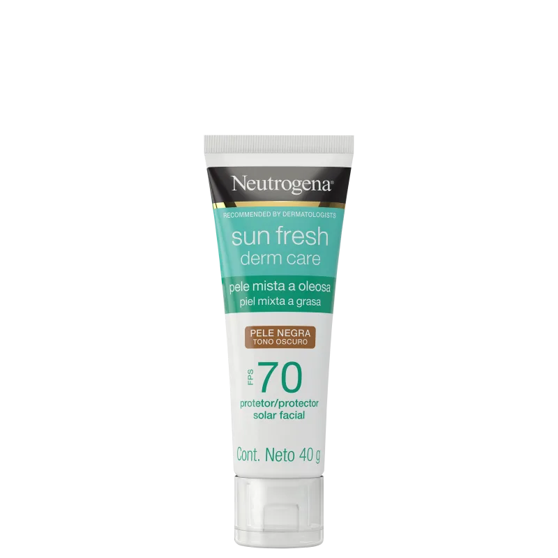 Sun Fresh Derm Care FPS 70 Pele Negra - Protetor Solar Facial 40g