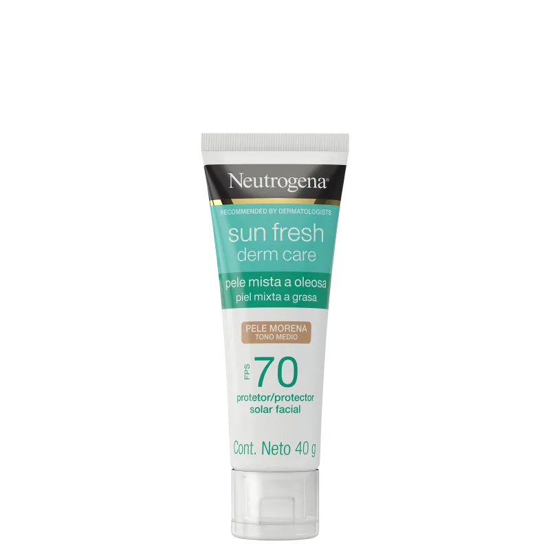 Sun Fresh Derm Care FPS 70 Pele Morena - Protetor Solar Facial 40g