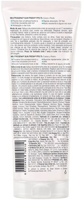 Sun Fresh Protetor Solar Corporal FPS 70, 200ml