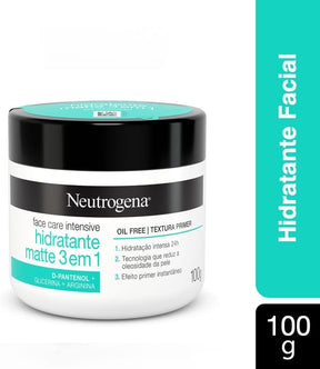 Hidratante Facial Matte 3 em 1 Face Care Intensive, 100g