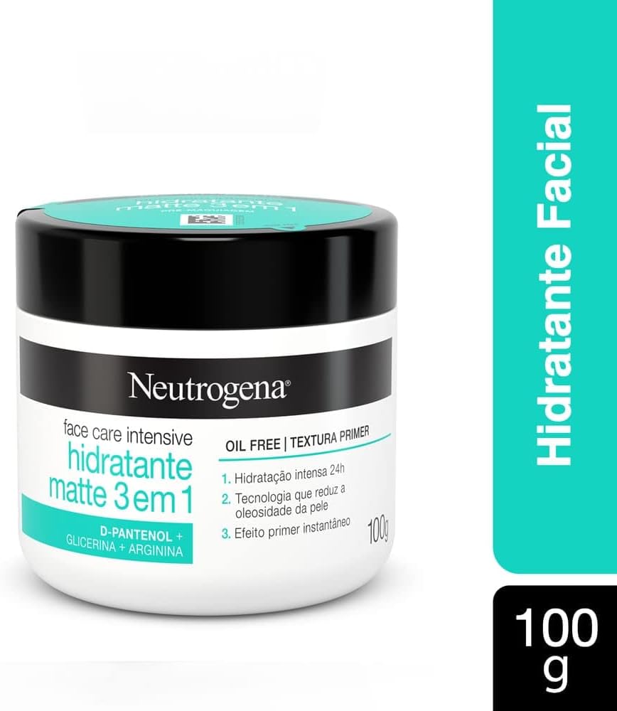 Hidratante Facial Matte 3 em 1 Face Care Intensive, 100g