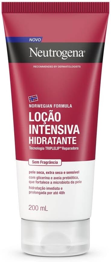 Norwegian Hidratante Corporal Intensivo Sem Fragrância, 200ml