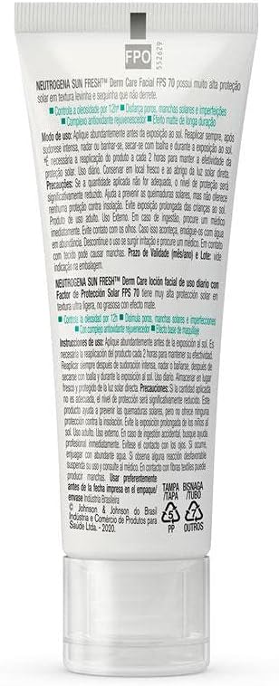 Kit 2 Protetor Solar Sun Fresh Oily Skin Pele Clara Fps 70