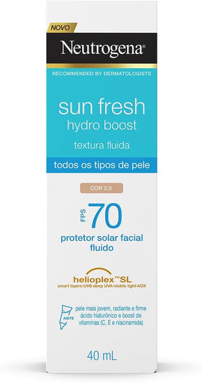 Protetor Solar Sun Fresh Hydro Boost Cor 2.0 FPS 70 40mL