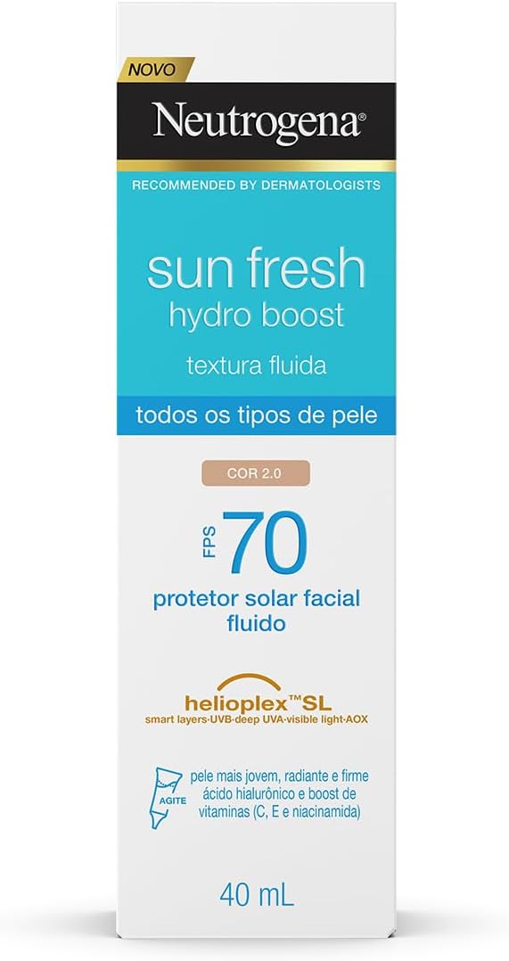 Protetor Solar Sun Fresh Hydro Boost Cor 2.0 FPS 70 40mL