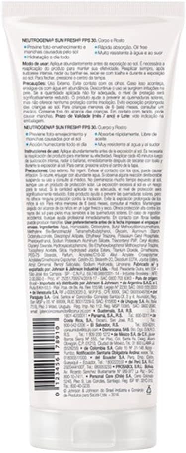 Sun Fresh Protetor Solar Corporal FPS 50, 200ml