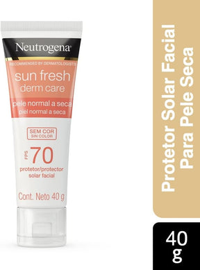 Protetor Solar Sunfresh Derm Care Dry Skin Sem Cor FPS 70 40g