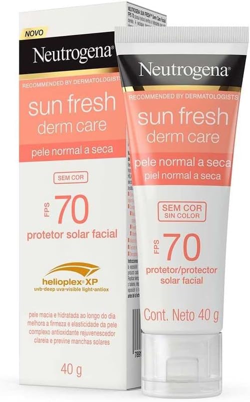 Protetor Solar Sunfresh Derm Care Dry Skin Sem Cor FPS 70 40g