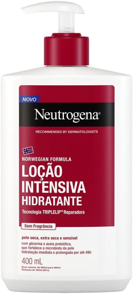 Norwegian Hidratante Corporal Intensivo Sem Fragrância, 400ml