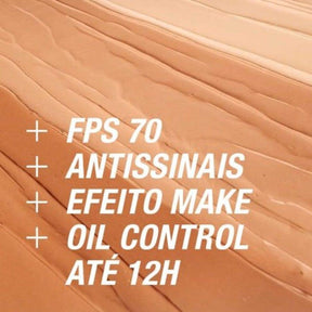 Sun Fresh Protetor Solar Facial Para Pele Oleosa Derm Care Sem Cor FPS 70, 40g