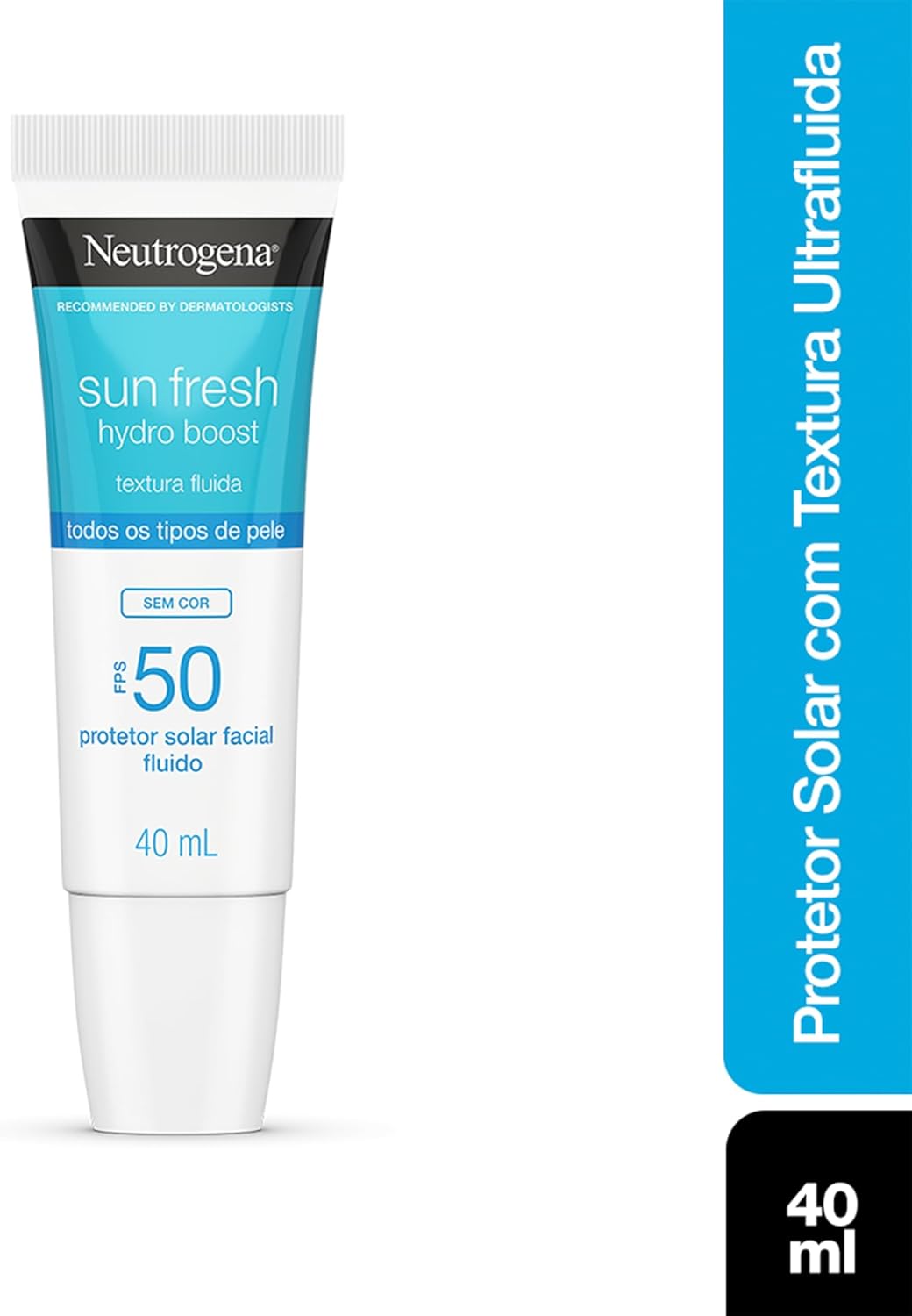 Protetor Solar Sun Fresh Hydro Boost Sem Cor FPS 50 40mL