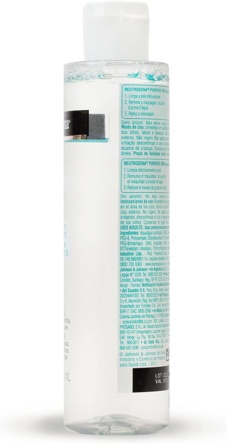 Água Micelar Demaquilante Purified Skin, 200ml