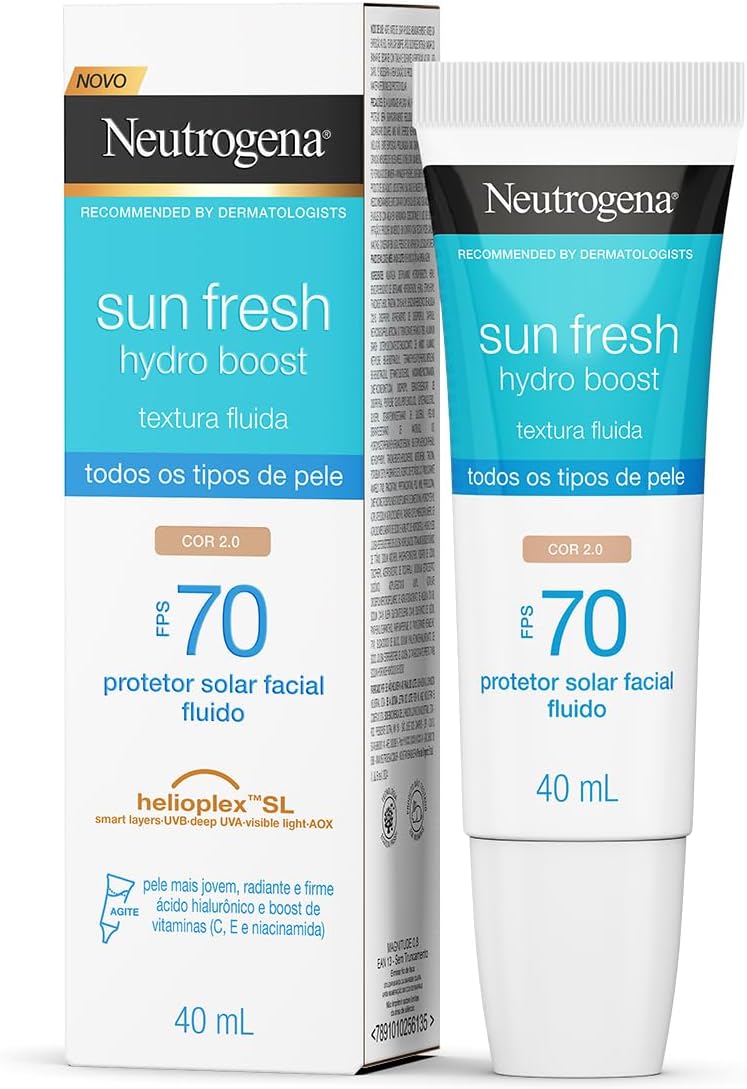 Protetor Solar Sun Fresh Hydro Boost Cor 2.0 FPS 70 40mL