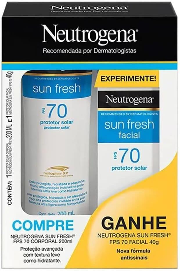 Promopack Corporal Fps70 200ml E Sun Fresh Facial Fps70 40g