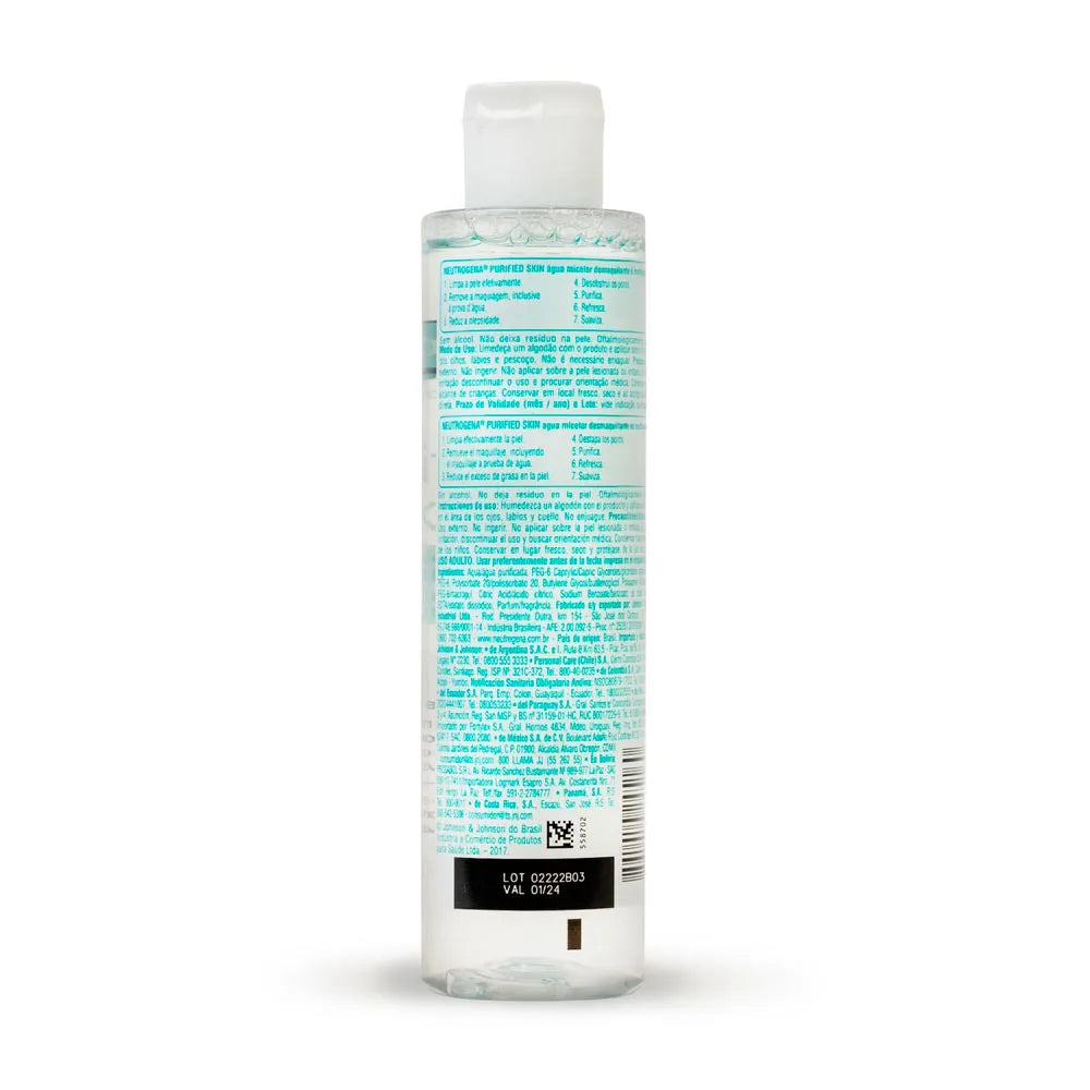 Água Micelar Demaquilante Purified Skin 200ml