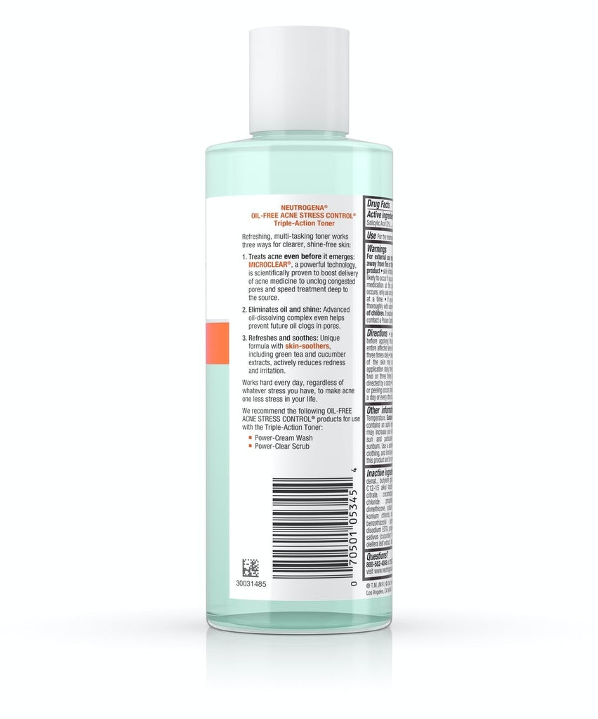 Tônico de ação tripla Oil-Free Acne Stress Control Triple-Action Toner 237ml