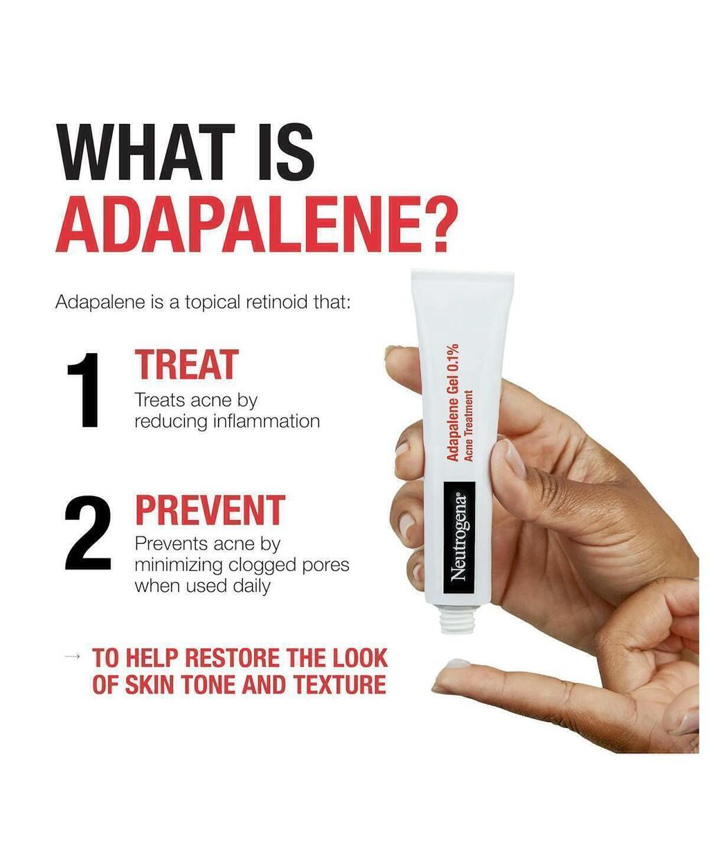Gel Contra Acne e Manchas 0.1% Adapalene Gel Acne Treatment 45g