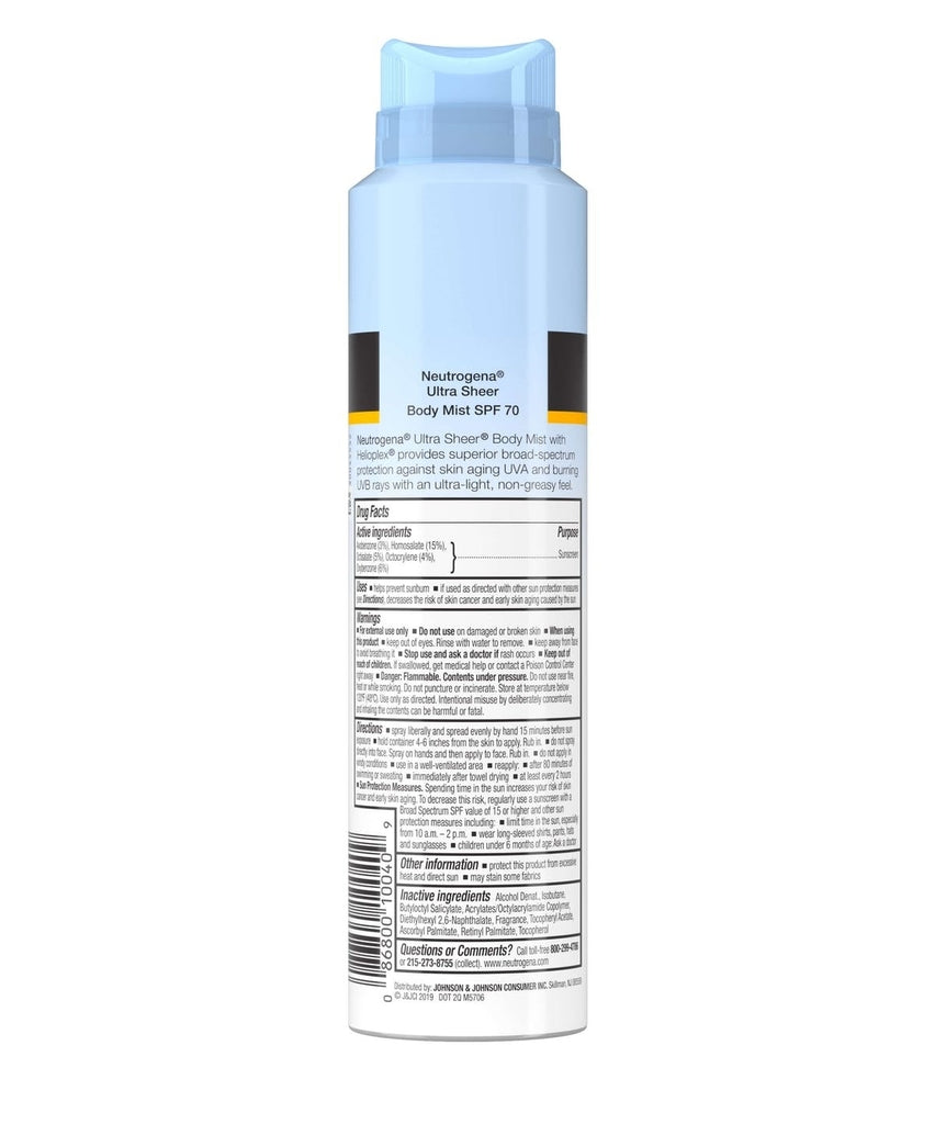 Protetor Solar Spray FPS 70 141g