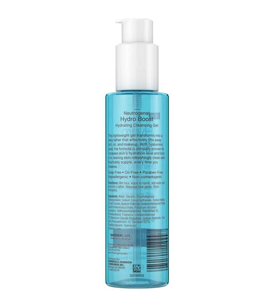 Demaquilante Hydro Boost Cleansing Gel & Oil-Free Makeup Remover with Hyaluronic Acid
