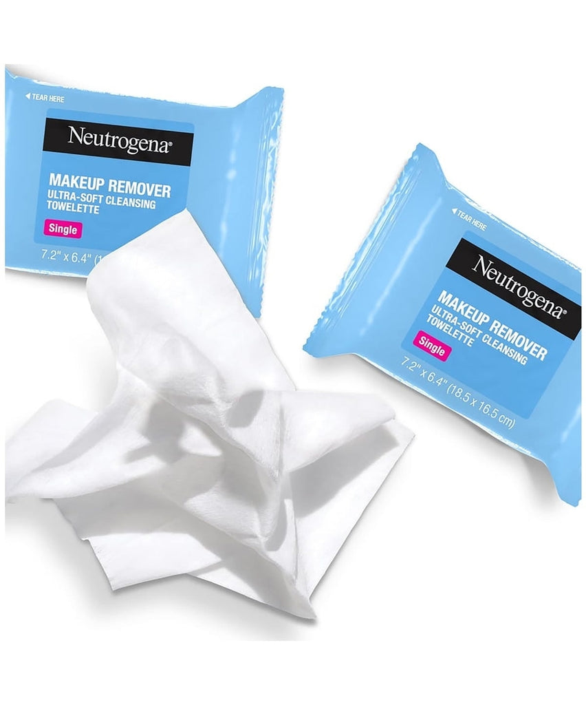 Lenços de Limpeza Demaquilante Individually Wrapped Sustainable Makeup Remover Cleansing Wipes 20 unidades