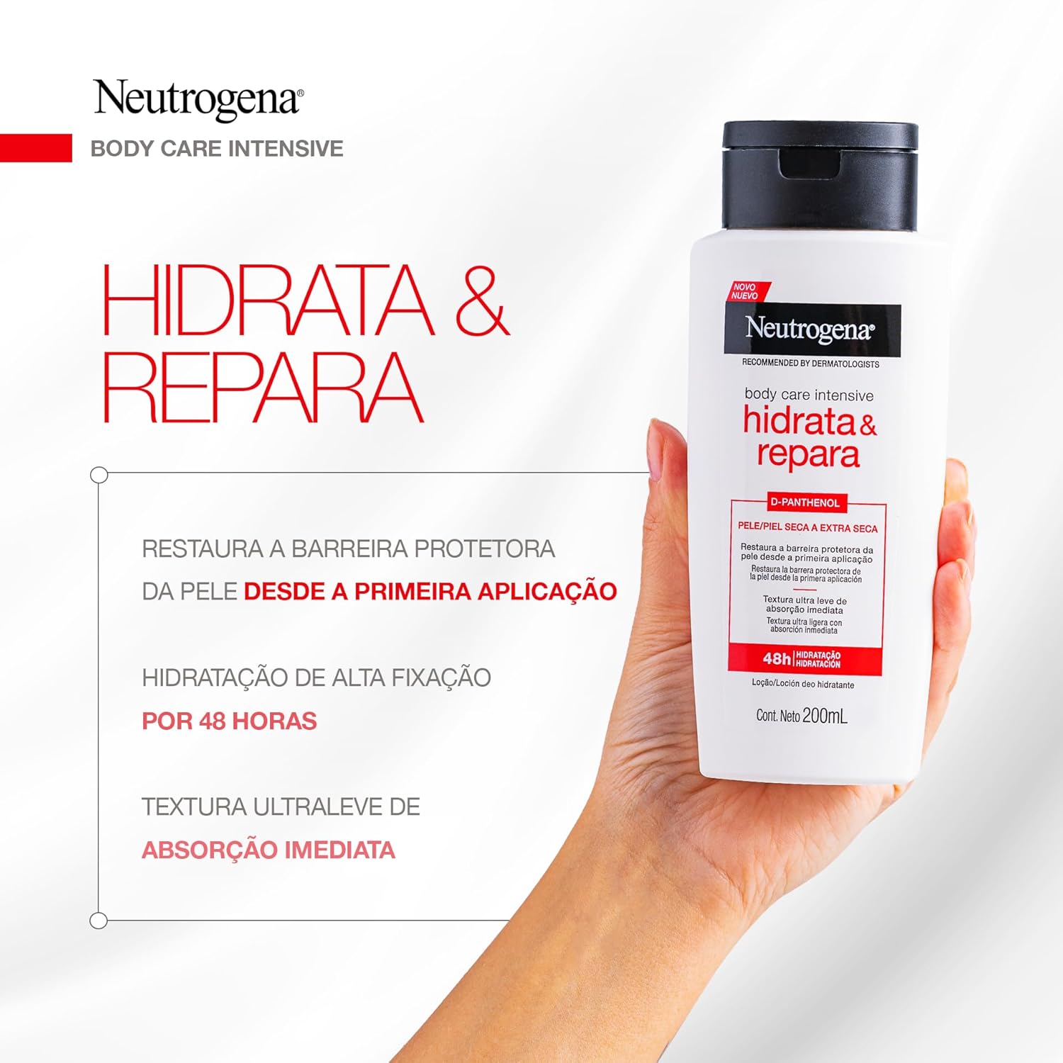 Hidratante Corporal Body Care Intensive Hidrata & Repara, 400ml
