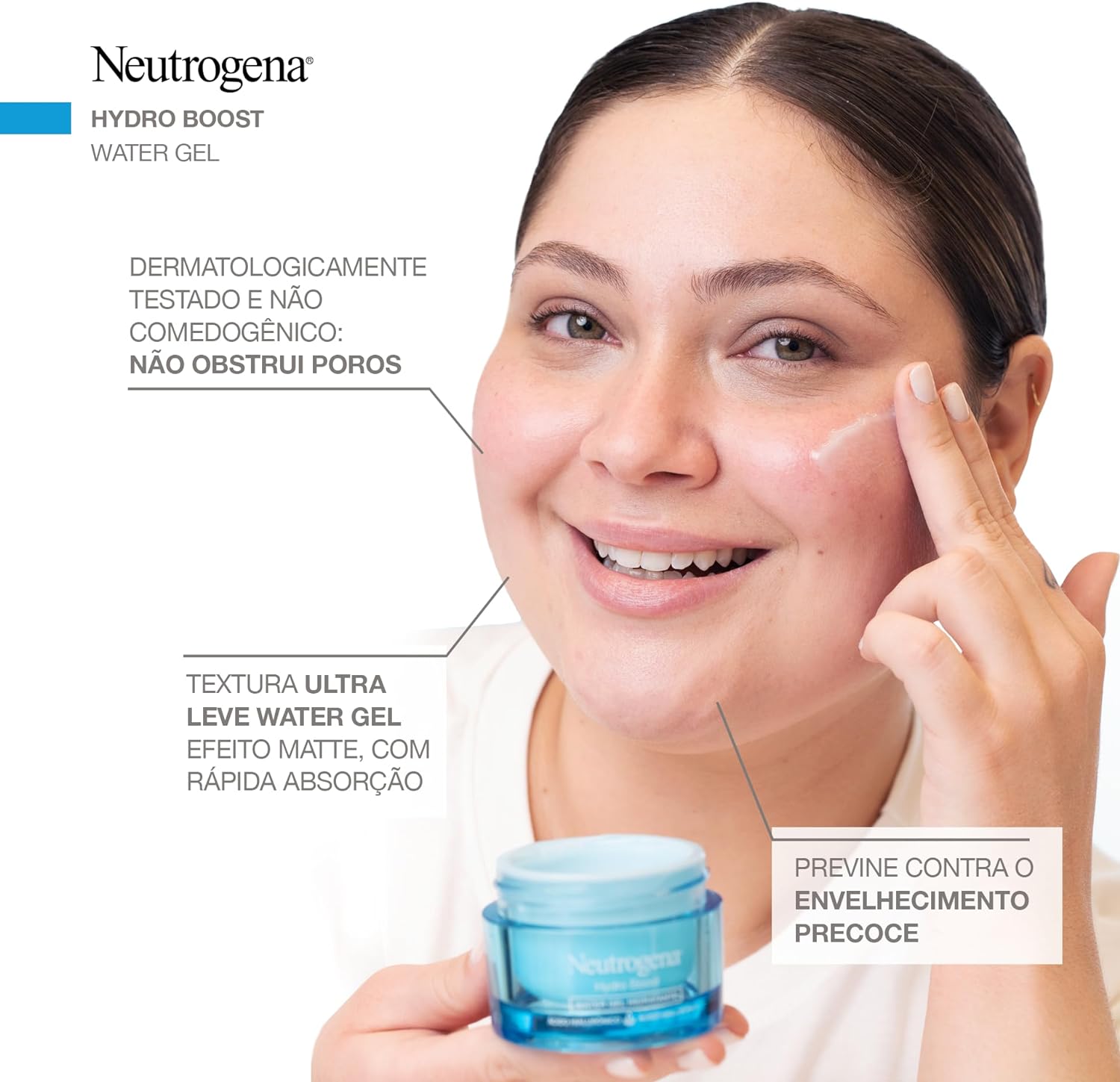 Hidratante Facial Hydro Boost Water Gel 50g embalagem pode variar