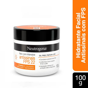 Creme Facial Antissinais Face Care Intensive Oil Free FPS22 100g