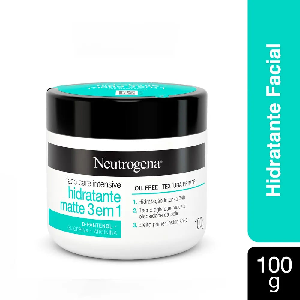 Creme Facial Hidratante Face Care Intensive Matte 3 Em 1 100g