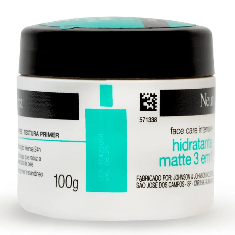 Creme Facial Hidratante Face Care Intensive Matte 3 Em 1 100g