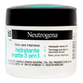 Creme Facial Hidratante Face Care Intensive Matte 3 Em 1 100g