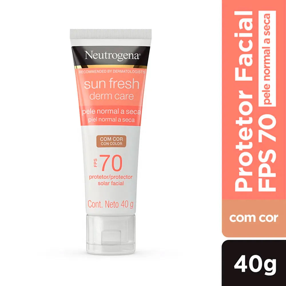 Protetor Solar Facial Sun Fresh Derm Care 70 FPS 40g