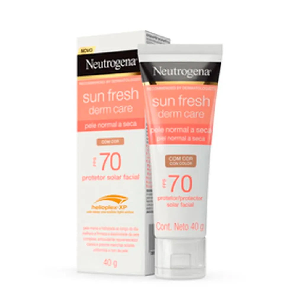 Protetor Solar Facial Sun Fresh Derm Care 70 FPS 40g
