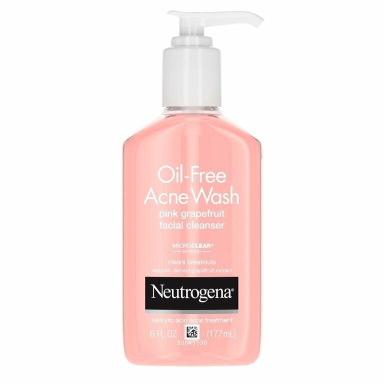 Espuma de Limpeza Facial sem óleo Oil-Free Pink Grapefruit Acne Facial Cleanser, 6 fl. oz 177ml