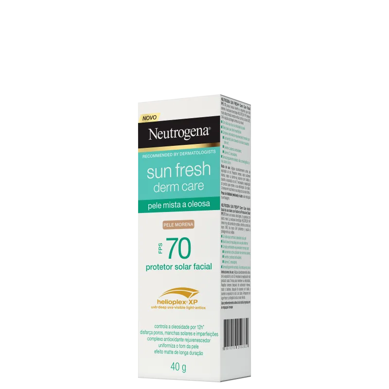 Sun Fresh Derm Care FPS 70 Pele Morena - Protetor Solar Facial 40g