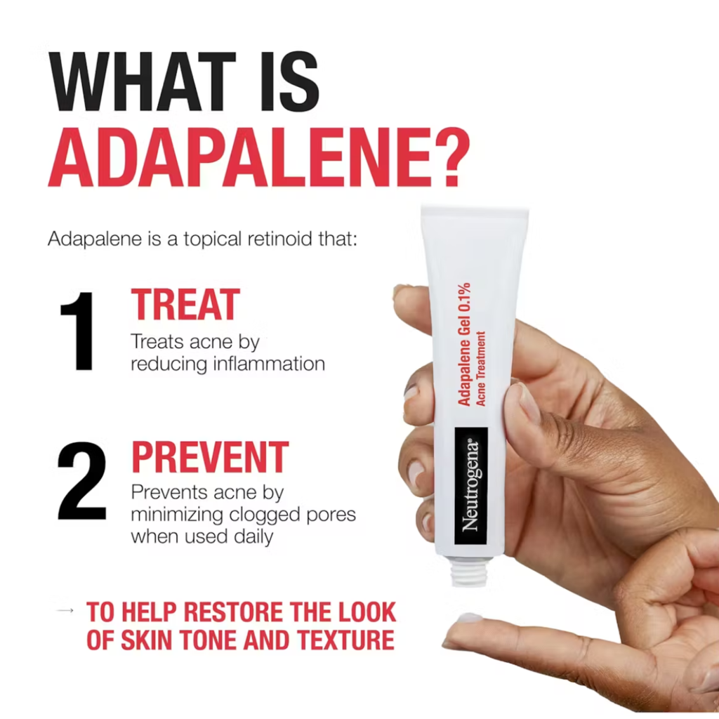 Gel Contra Acne e Manchas 0.1% Adapalene Gel Acne Treatment 45g