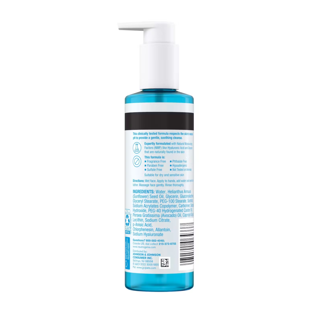 Sabonete Facial de Limpeza Calmante Hydro Boost Sem Fragrância 230ml